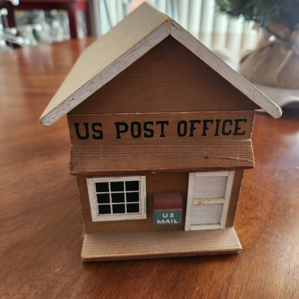 Vintage Post Office Wood Box